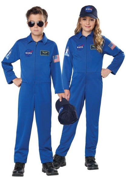 NASA Kids Blue Jumpsuit Costume - US 0200