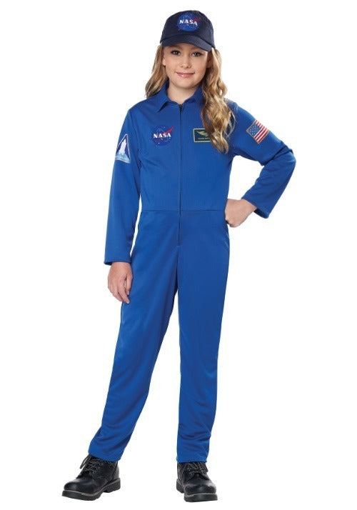 NASA Kids Blue Jumpsuit Costume - US 0200