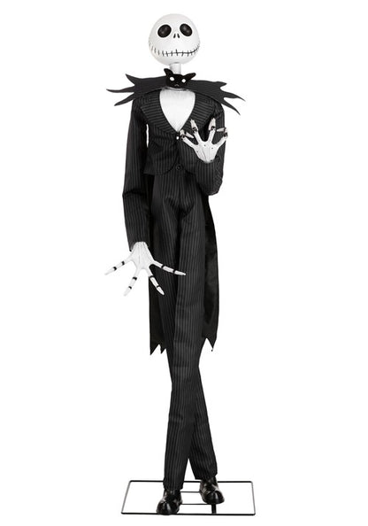 6FT Disney Nightmare Before Christmas Jack Skellington Animatronic Decoration - US 1990