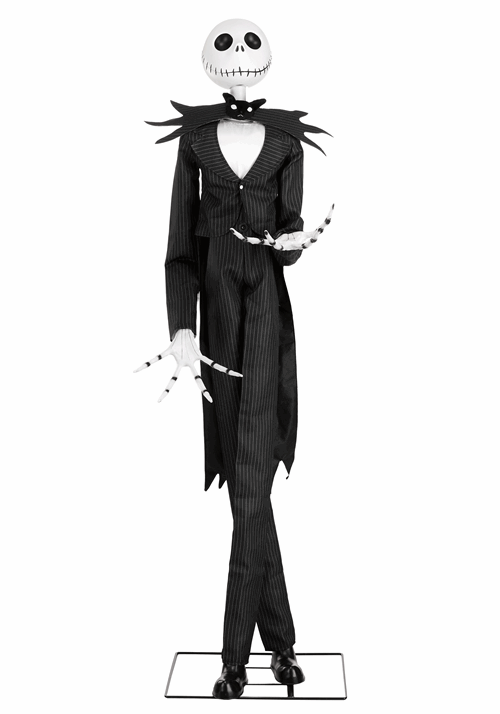 6FT Disney Nightmare Before Christmas Jack Skellington Animatronic Decoration - US 1990