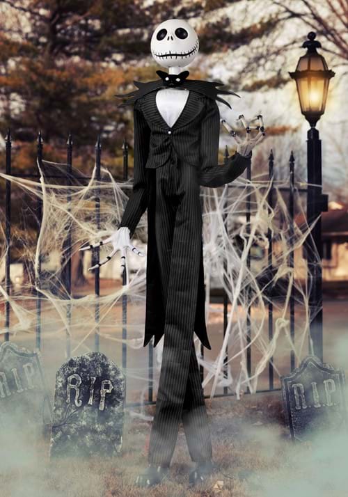 6FT Disney Nightmare Before Christmas Jack Skellington Animatronic Decoration - US 1990