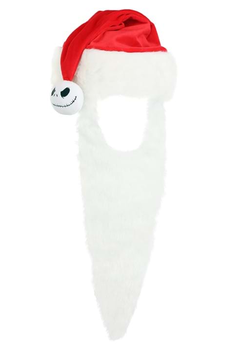 Disney Nightmare Before Christmas Jack Skellington Santa Hat with Beard - US 5655