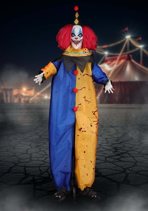 6.25FT Ned the Nightmare Clown Animated Decoration - Scream Saver - US 2780