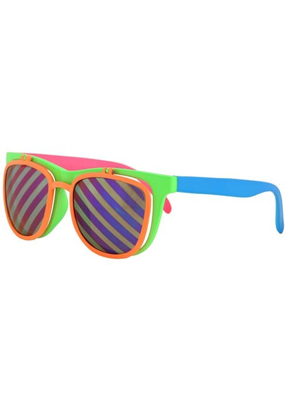 Flip Up Neon Glasses - US 3845