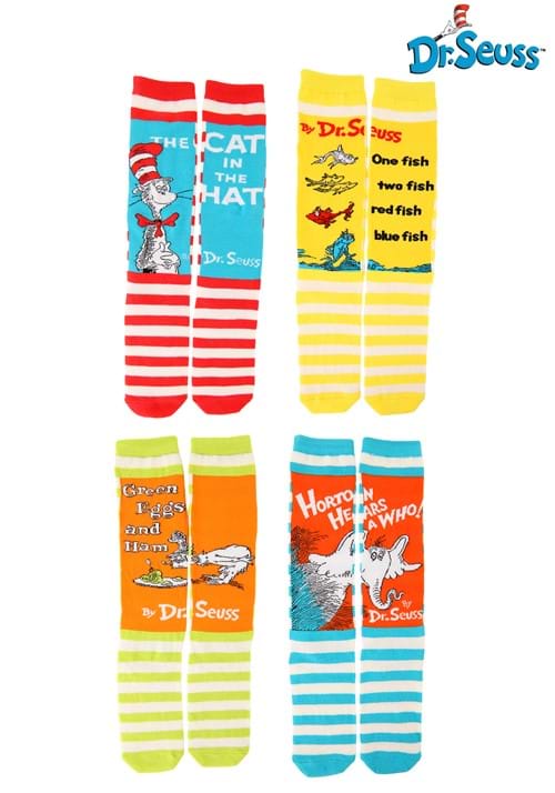 Adult Dr. Seuss Book Cover Socks Set - US 6003