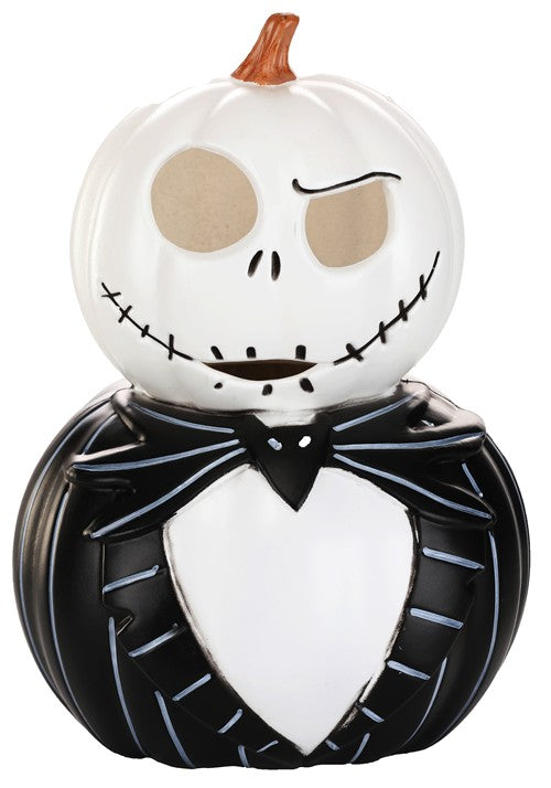 8.25-Inch Nightmare Before Christmas Jack Skeleton Pumpkin Light Up Decoration - US 3078
