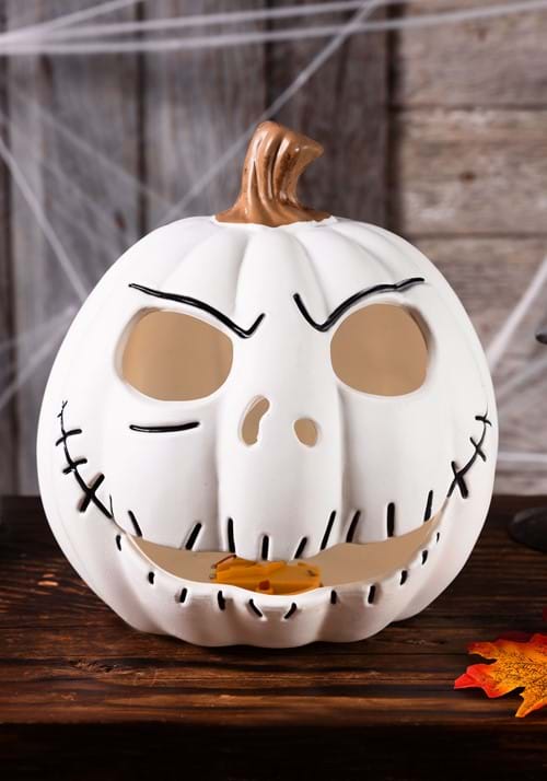 Disney Nightmare Before Christmas Jack Skellington Light Up Pumpkin Decoration - US 8012