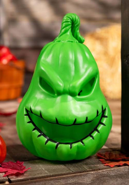 12-Inch Nightmare Before Christmas Oogie Boogie Light Up Pumpkin Decoration - US 1602