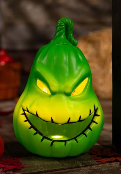 12-Inch Nightmare Before Christmas Oogie Boogie Light Up Pumpkin Decoration - US 1602