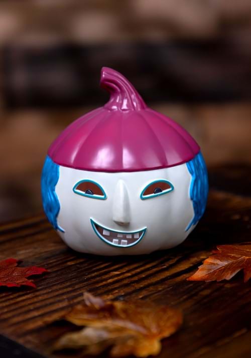 6-Inch Nightmare Before Christmas Shock Light Up Pumpkin Decoration - US 2704