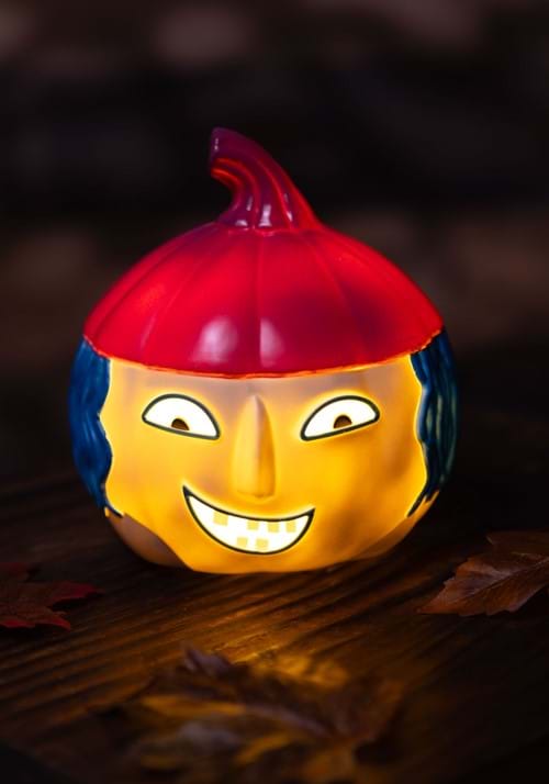 6-Inch Nightmare Before Christmas Shock Light Up Pumpkin Decoration - US 2704