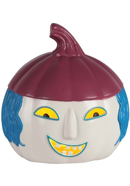 6-Inch Nightmare Before Christmas Shock Light Up Pumpkin Decoration - US 2704