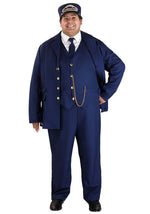 Plus Size North Pole Train Conductor Costume for Men - US 3901