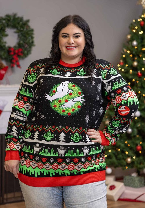 Ghostbusters Ugly Christmas Sweater for Adults - US 4702