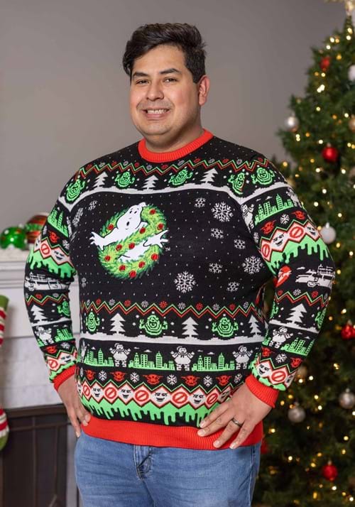 Ghostbusters Ugly Christmas Sweater for Adults - US 4702