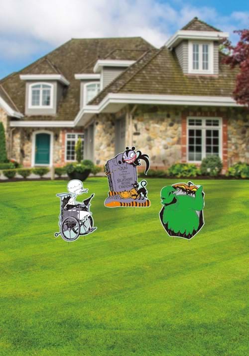 15-Inch Oogie Boogie and Dr Finkelstein Yard Decoration Kit - US 0554