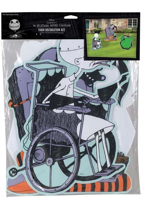 15-Inch Oogie Boogie and Dr Finkelstein Yard Decoration Kit - US 0554