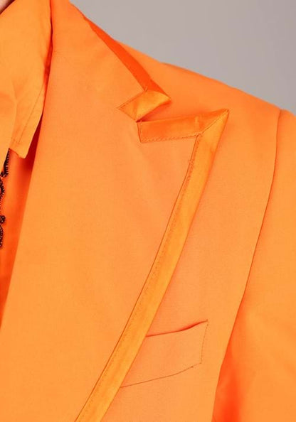 Men's Orange Tuxedo Costume - US 0238