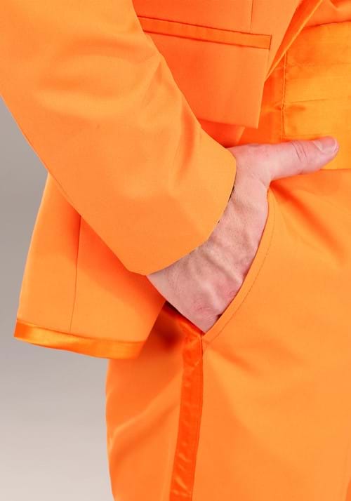 Men's Orange Tuxedo Costume - US 0238