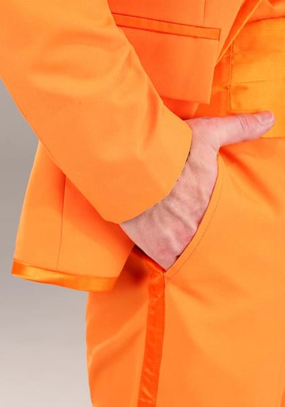 Men's Orange Tuxedo Costume - US 0238