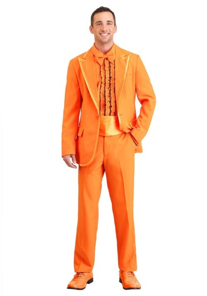Plus Size Orange Tuxedo Costume for Men - US 1361