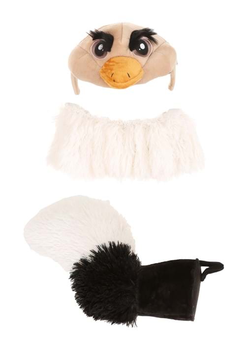 Ostrich Soft Headband, Collar, and Tail Accessory Kit - US 7216