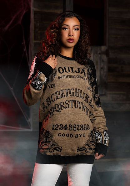 Ouija Board Adult Halloween Sweater - US 7392