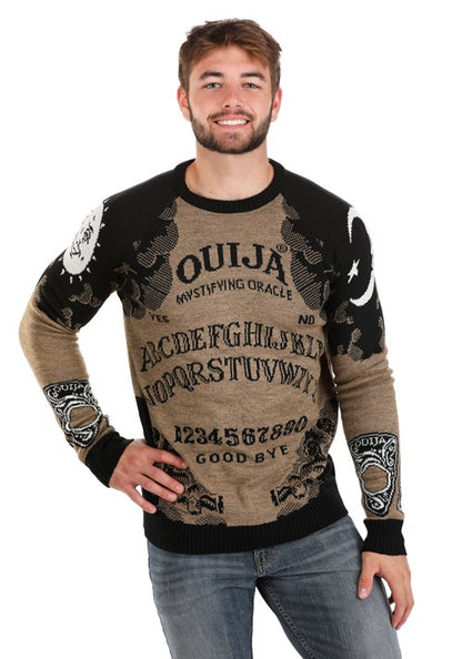 Ouija Board Adult Halloween Sweater - US 7392
