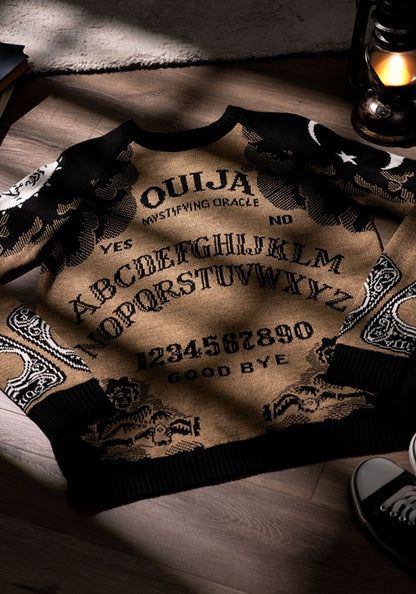 Ouija Board Adult Halloween Sweater - US 7392
