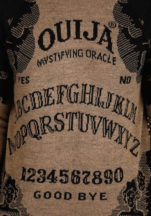 Ouija Board Adult Halloween Sweater - US 7392