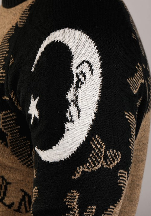 Ouija Board Adult Halloween Sweater - US 7392