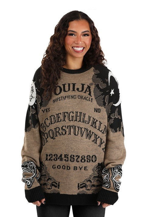 Ouija Board Adult Halloween Sweater - US 7392