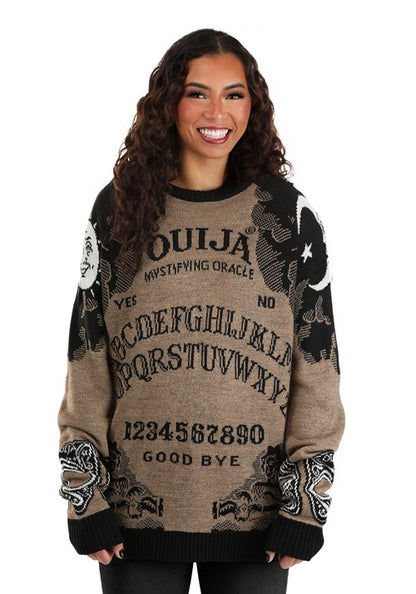 Ouija Board Adult Halloween Sweater - US 7392