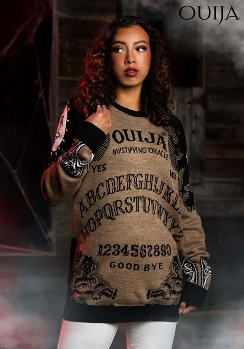 Ouija Board Adult Halloween Sweater - US 7392