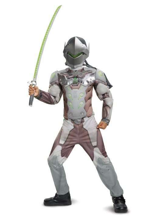 Overwatch Genji Muscle Costume for Boys - US 4265