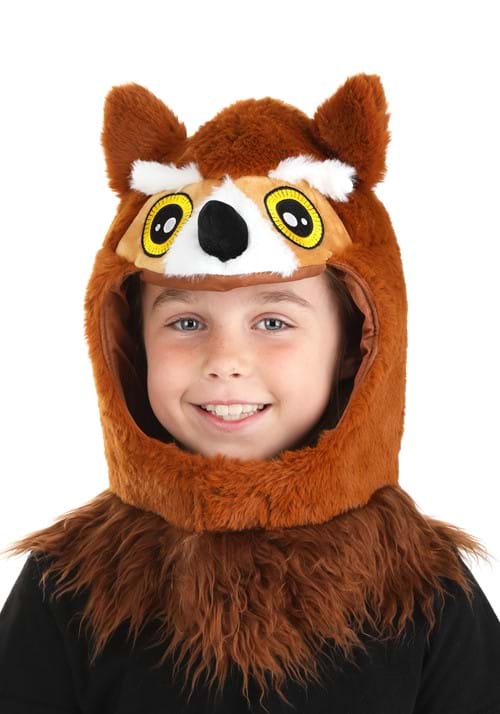 Open Face Owl Costume Hood/Mask - US 4646