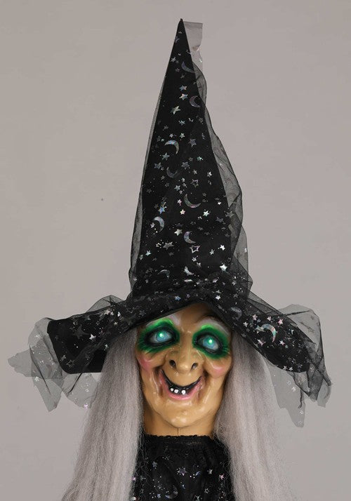 6.3FT Paisley the Potion-Maker Animated Witch Decoration - Scream Saver - US 1520