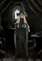 6.3FT Paisley the Potion-Maker Animated Witch Decoration - Scream Saver - US 1520