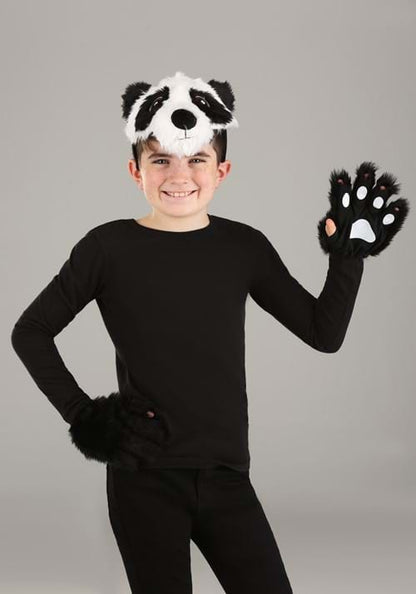 Panda Plush Headband & Paws Accessory Costume Kit - US 1189