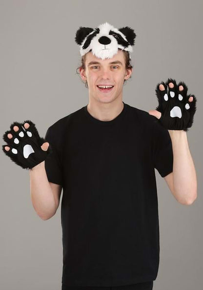 Panda Plush Headband & Paws Accessory Costume Kit - US 1189