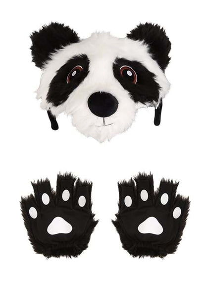 Panda Plush Headband & Paws Accessory Costume Kit - US 1189