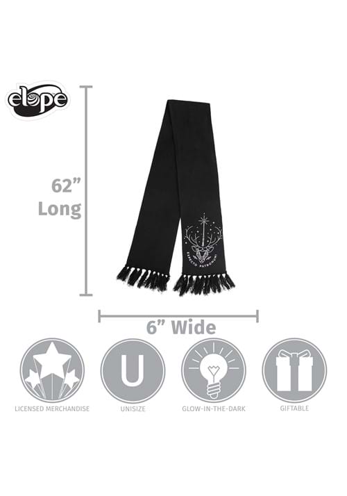Harry Potter Patronus Glow Knit Scarf - US 8865