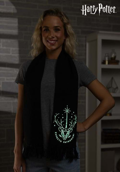 Harry Potter Patronus Glow Knit Scarf - US 8865