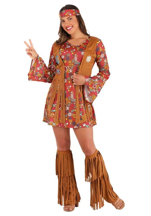 Women's Peace & Love Hippie Costume - US 2010
