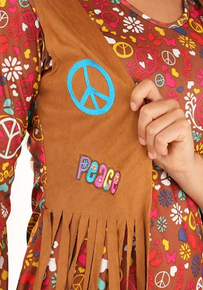 Women's Peace & Love Hippie Costume - US 2010
