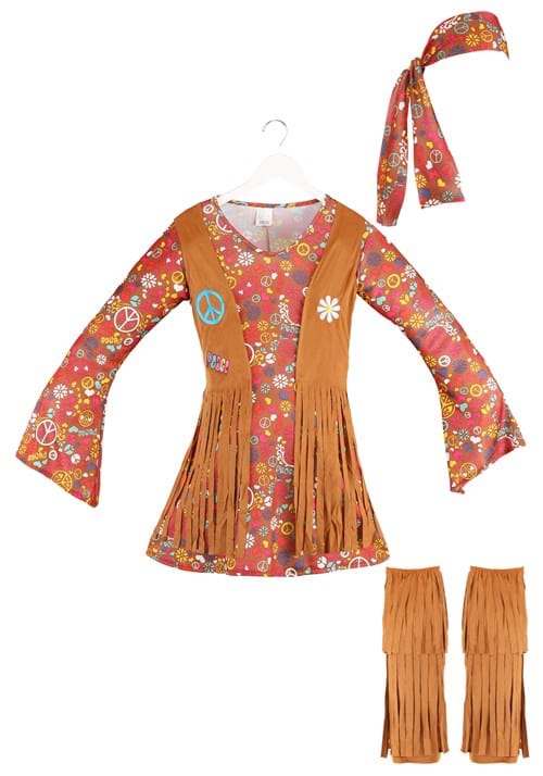 Women's Peace & Love Hippie Costume - US 2010