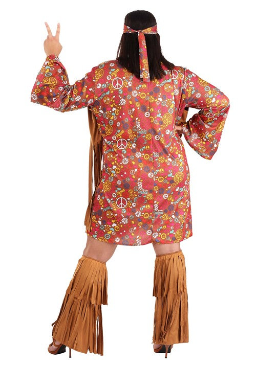 Plus Size Peace & Love Costume - US 6404