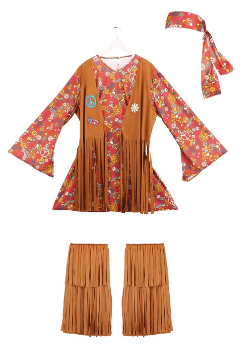 Plus Size Peace & Love Costume - US 6404