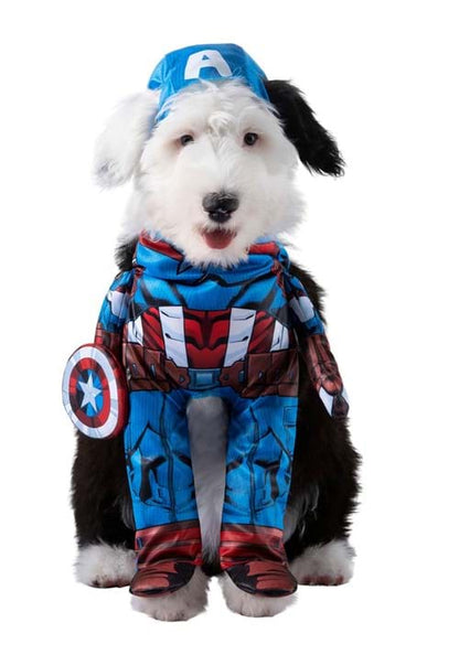Captain America Superhero Costume for Pets - US 9322