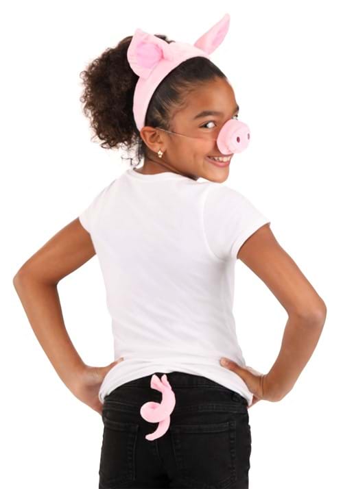 Pink Pig Nose, Ears and Tail Costume Accessory Set - US 9111